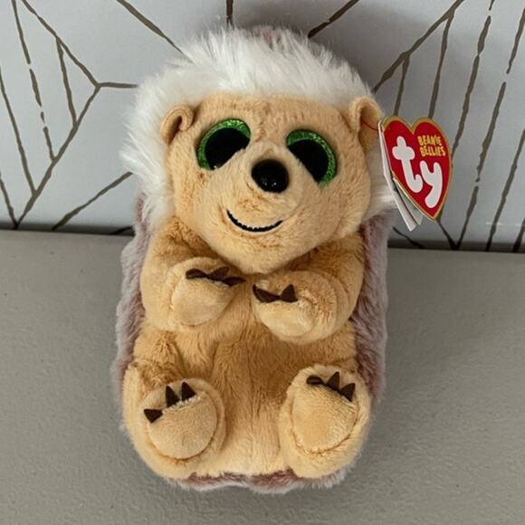 Ty Beanie Baby Bellies BUMPER the Hedgehog 6" NEW MWMTs Plush Stuffed Animal Toy - Picture 2 of 5